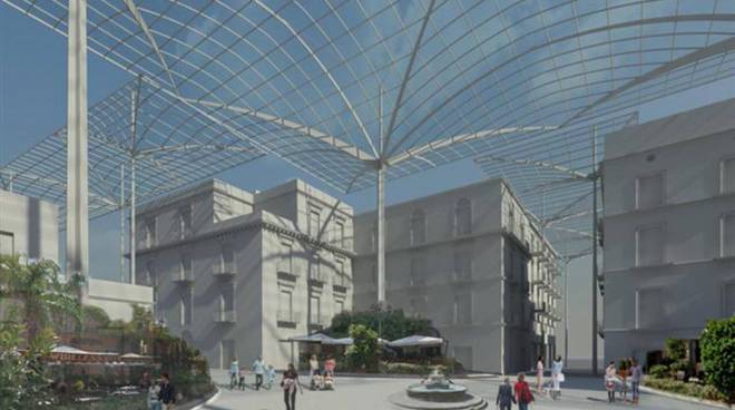Copertura della Piazza di Vico Equense ecco il progetto di Elefante -  Positanonews
