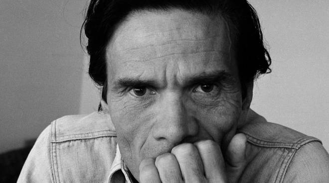 Un ritratto di Pier Paolo Pasolini realizzato da Dino Pedriali