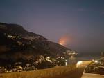 Incendio a Conca dei Marini