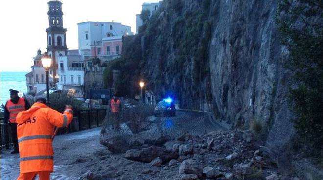 Frana a Castiglione di Ravello 