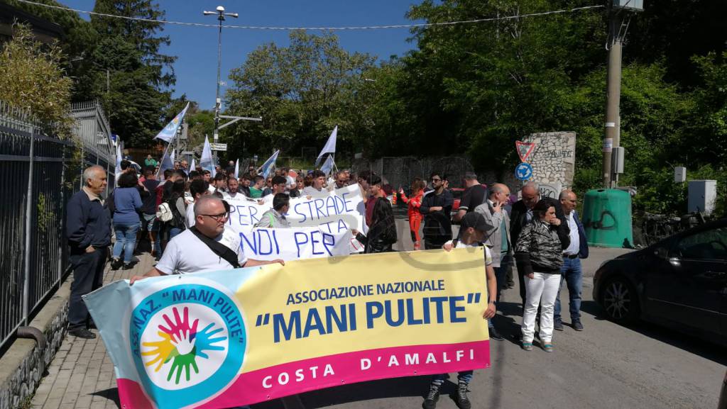 tramonti, manifestazione, sp2, valico