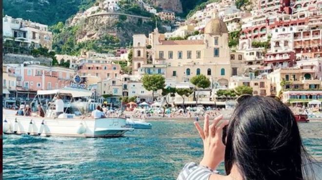 Kyle Richards a Positano