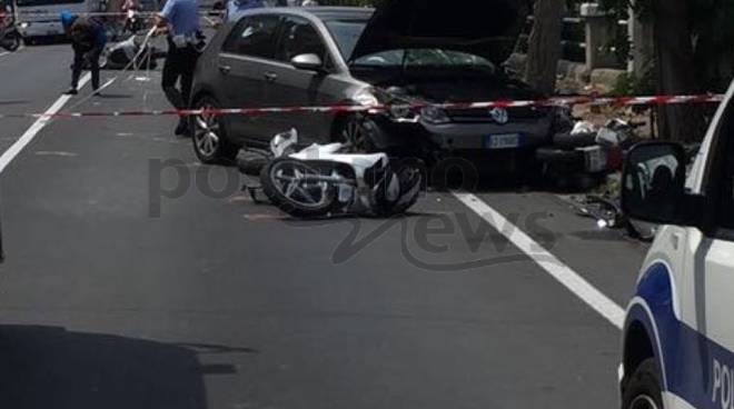 Castellammare bruttissimo incidente fra le gallerie 