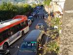 Vico Equense incidente sulla Statale a Torre Barbara scontro auto con Bus