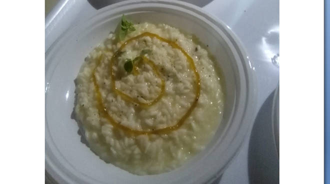 Risotto al Provolone del Monaco e fichi del Cilento