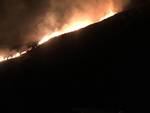 Positano incendio sulla Statale Amalfitana 163