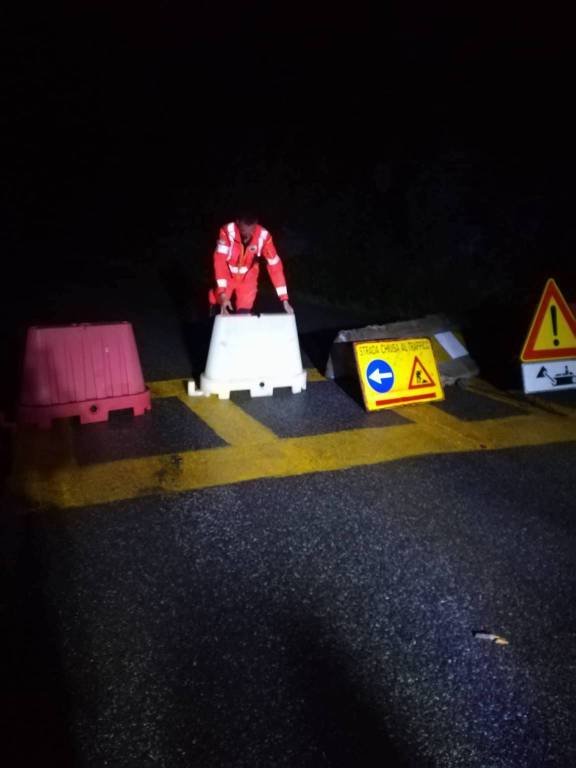 Valico Tramonti Ravello frana Colibri 