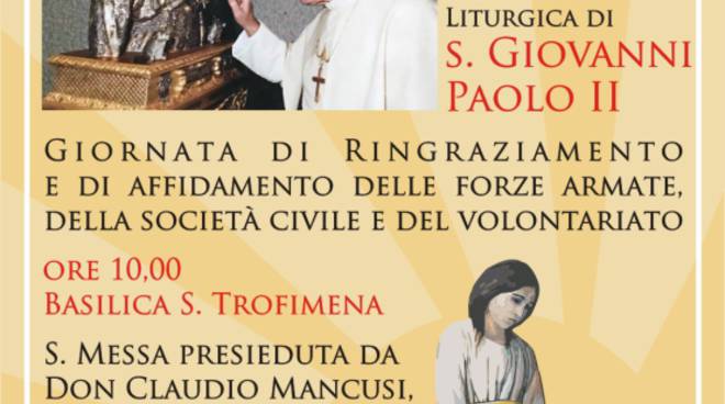 Giornata di ringraziamento della forza armate, della società civile e del volontariato