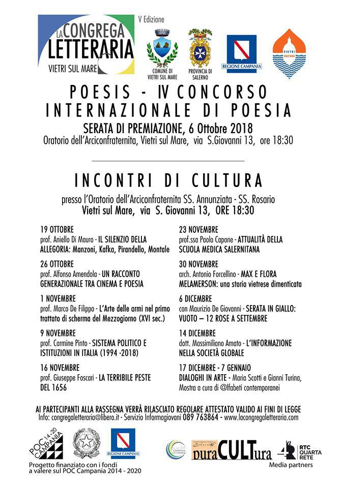 La Congrega Letteraria quinta edizione del suo festival di cultura