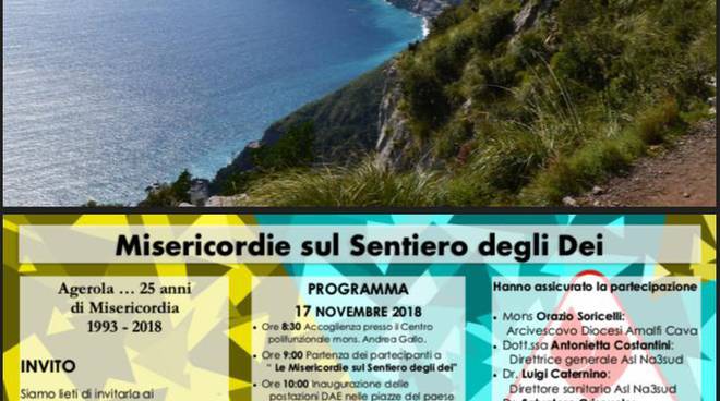 agerola 25 anni misericordia le misericordie sul sentiero degli dei