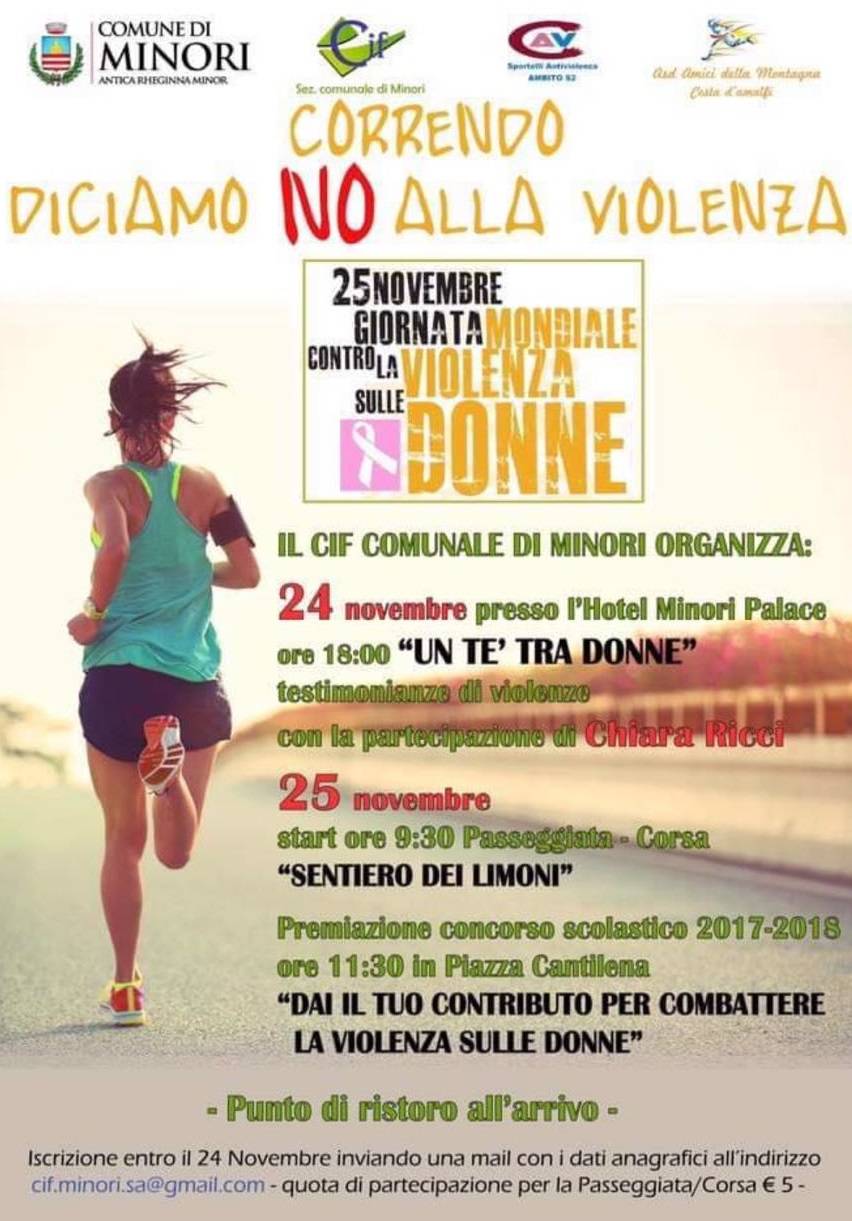 Correndo diciamo no alla violenza sulle donne