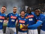 Lo show del Napoli  anche  le stelle di Fuorigrotta ballano con Mertens e Insigne