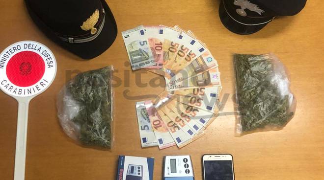 amalfi marijuana spaccio 24enne agerola