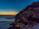 Positano il tramonto di Natale foto Giuseppe Di Martino