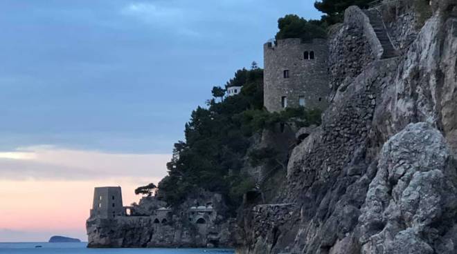 L'alba a Positano immortalata da Cristina D'aiello