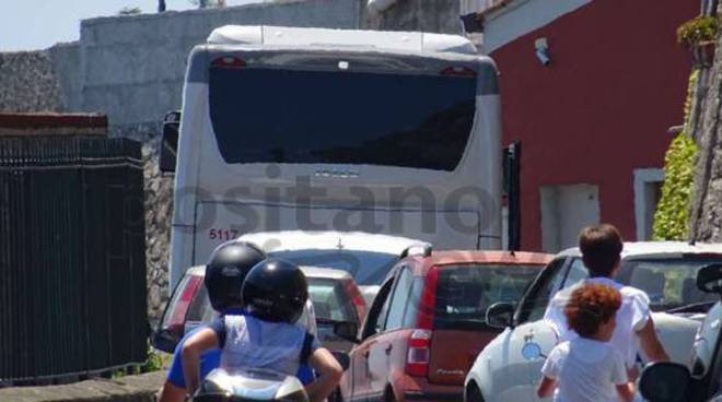 Positano traffico bus