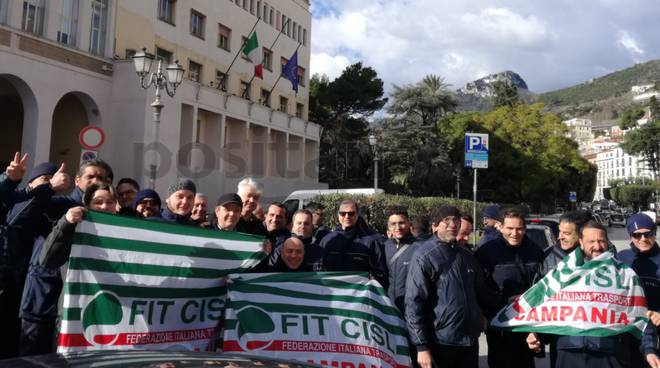 Protesta SITA a Salerno 