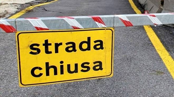 strada chiusa anche a priora