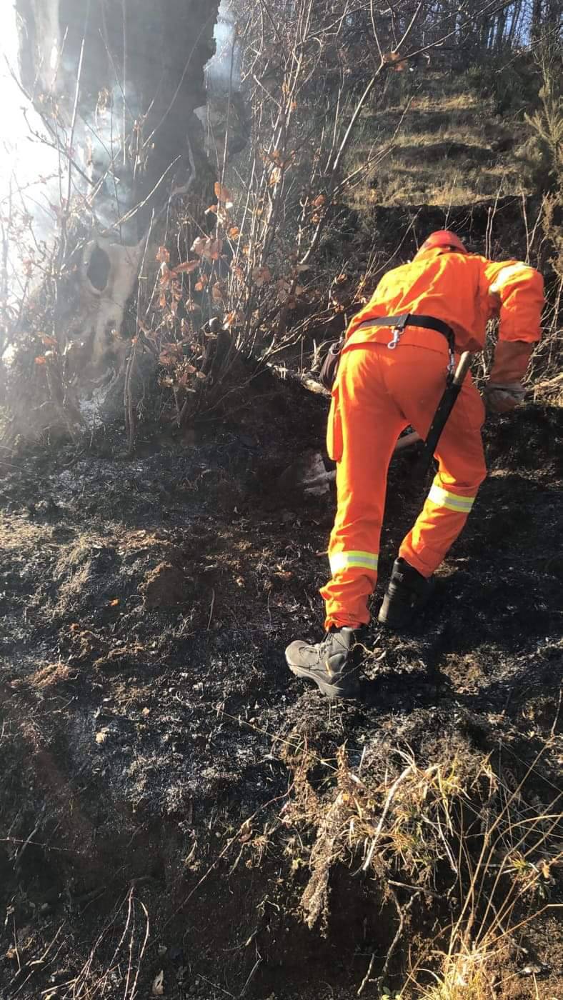 Tramonti incendio Cesarano