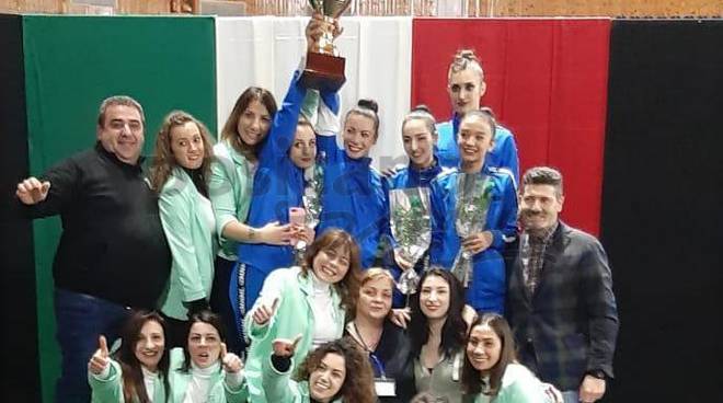 Angri in festa per la promozione  in Serie B di Ginnastica Ritmica