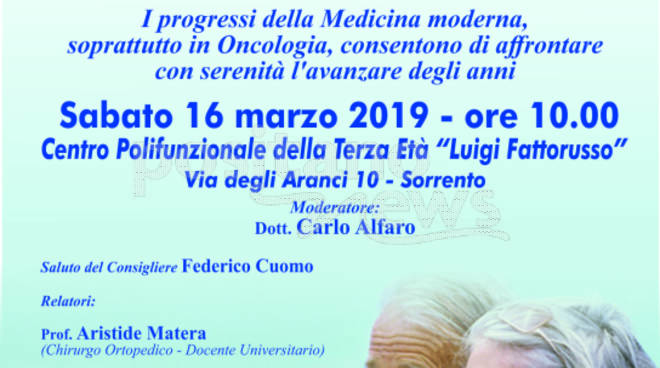 Come invecchiare bene: parlano gli esperti. Convegno a Sorrento