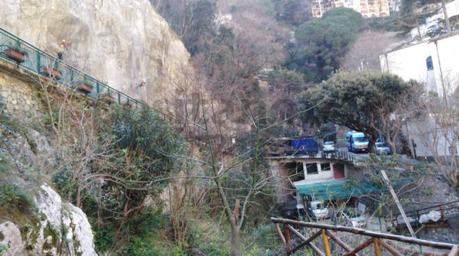 Positano lavori messa in sicurezza via Pasitea