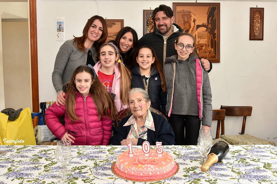 Lucia Vinaccia 105 anni Piano di Sorrento