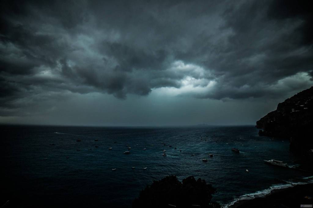 Positano: Maltempo e tempesta. Foto di Fabio Fusco