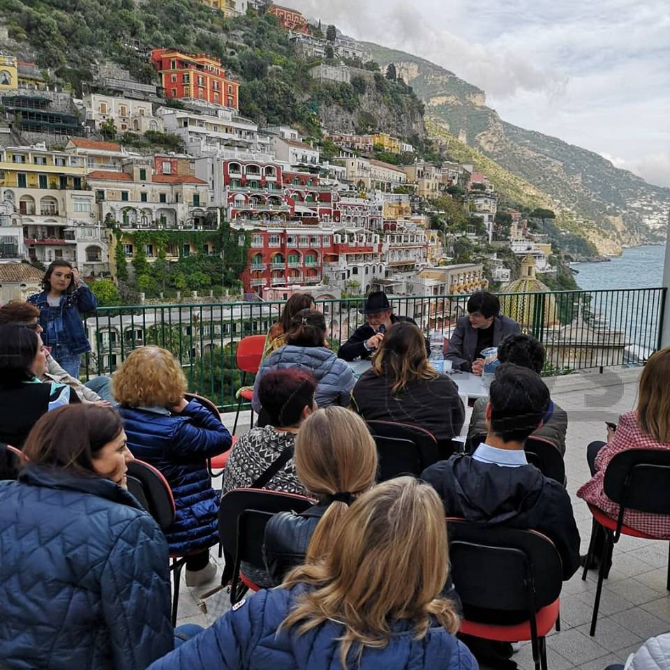 Positano presentazione libro Marrone in biblioteca