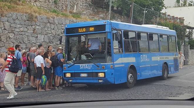 AUTOBUS SITA VECCHI E OBSOLETI SULLA LINEA CONCA - TOVERE