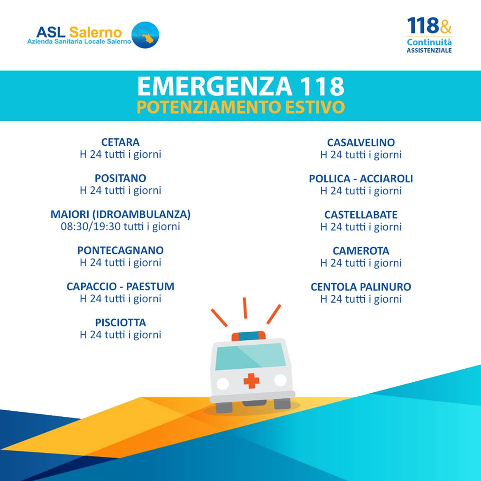 emergenze potenziata ambulnaza 24 h in costiera 