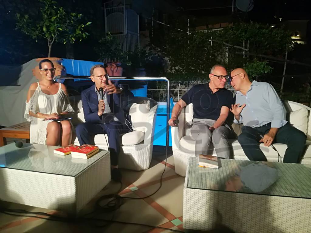 positano mare sole e cultura Marco Vervello e Aldo Cazzullo al Covo dei Saraceni