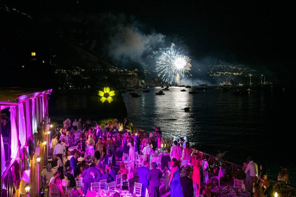 Wedding party al Remmese de le Agavi  esclusività nel miglior ristorante di Positano 