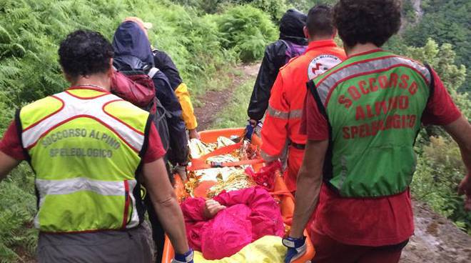 Amalfi soccorso Vallone delle Ferriere