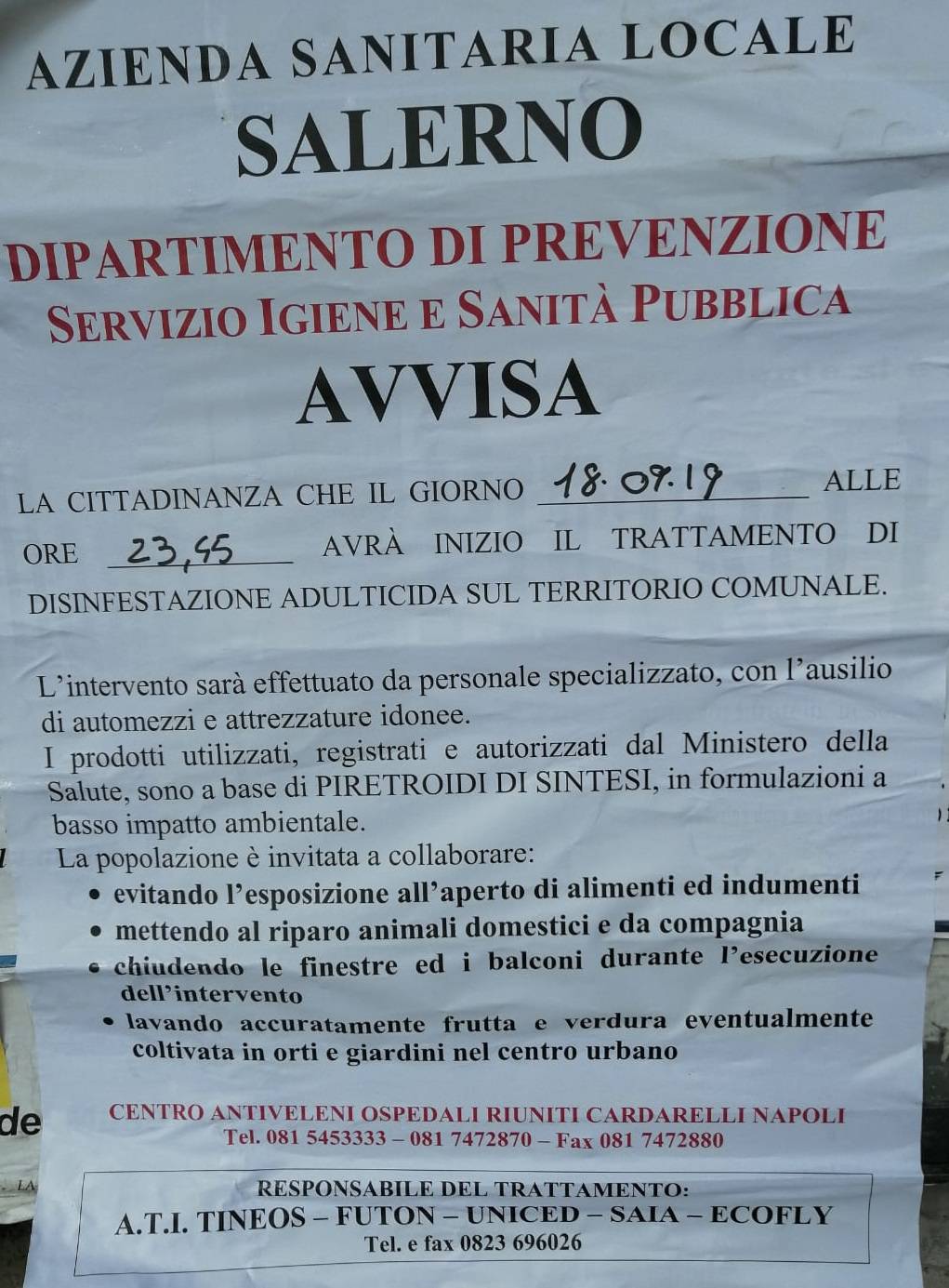 disinfestazione 