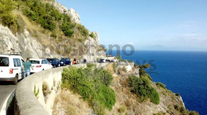 incidente ciclista  maiori 