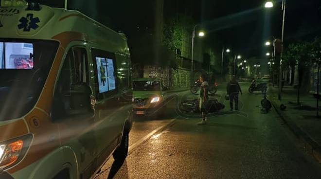 Piano di Sorrento incidente fra Viale dei Pini e Corso Italia