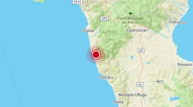 Terremoto in Calabria epicentro a Diamante 