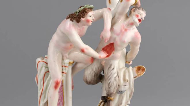 1821 Capodimonte Group Apollo and Marsyas front