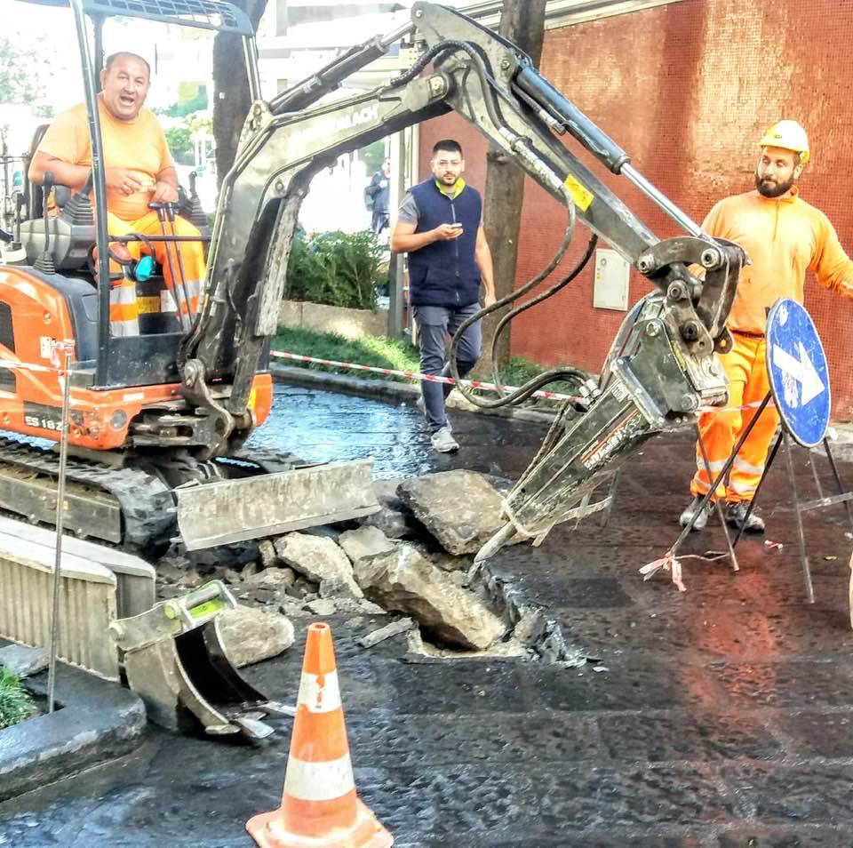 Lavori in piazza Tasso