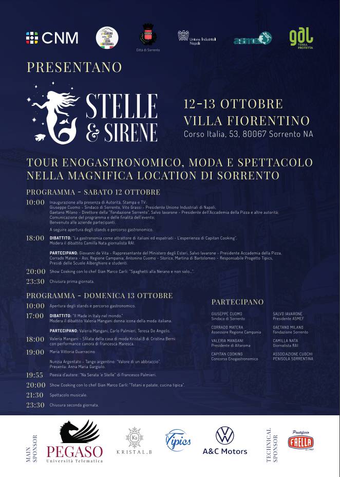 stelle e sirene evento