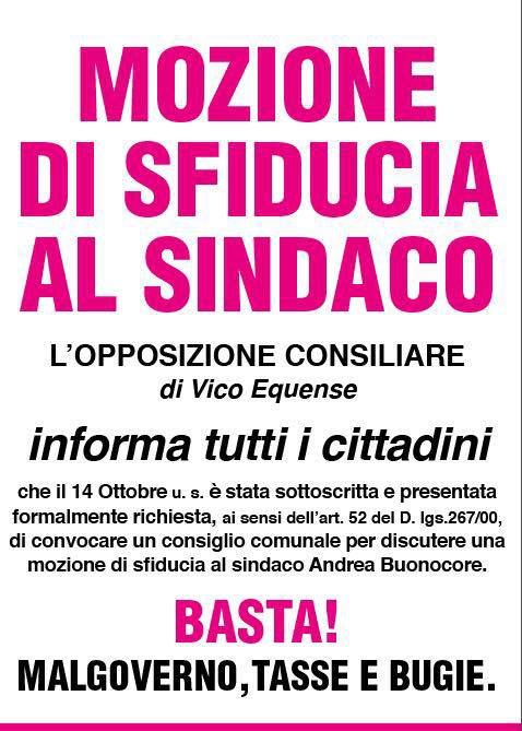 mozione sfiducia