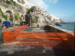 amalfi pulite e delimitate le aree colpite dalle onde