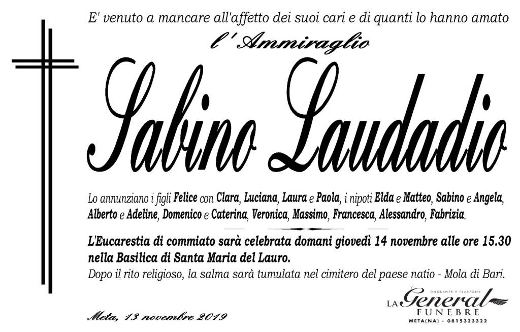 Manifesto Sabino Laudadio 