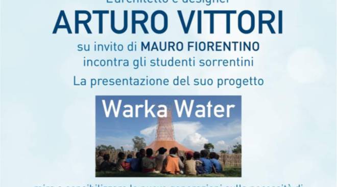 Sorrento - \"Warka Water\", Arturo Vittori incontra le scuole locali