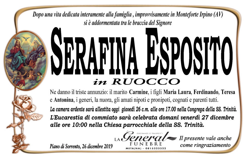 lutto serafina esposito