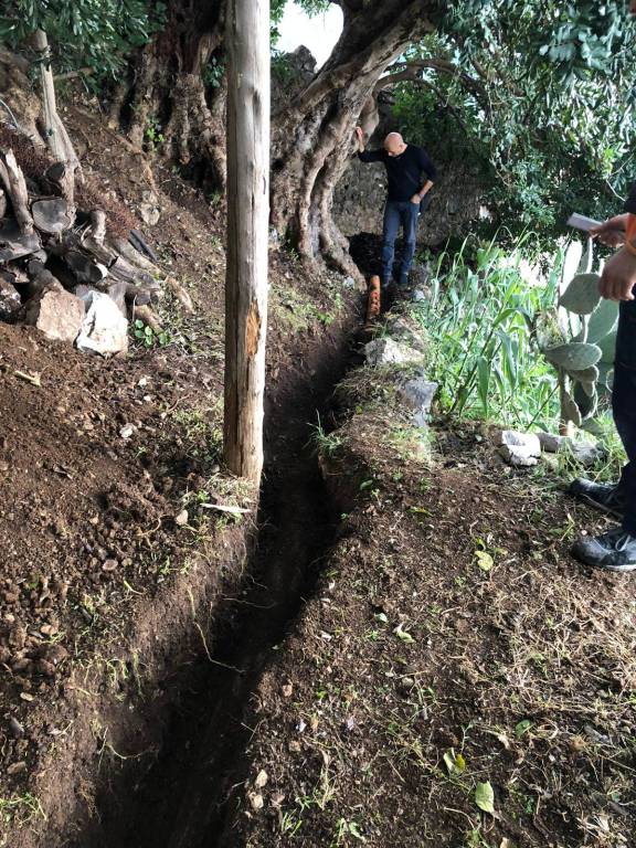 Minori. Le foto della bonifica dall'amianto in località Torre