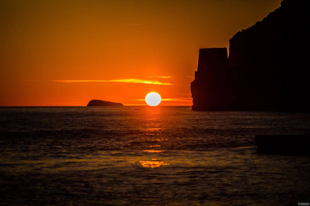 Tramonto a Positano nelle foto di Fabio Fusco