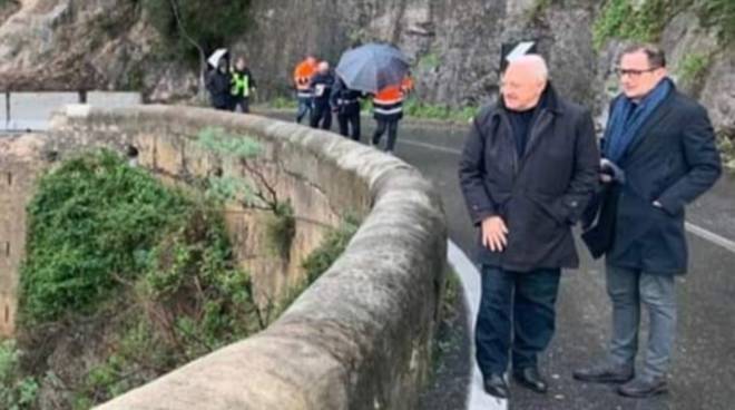 da lunedì sarà riaperta la strada statale 163 amalfitana