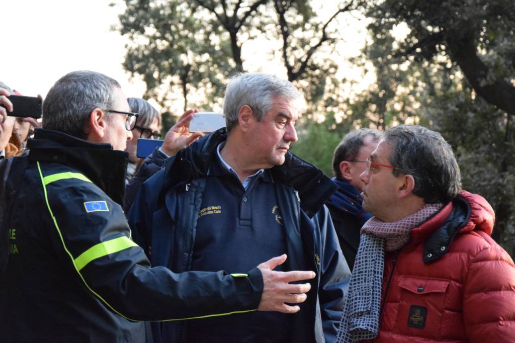 Minori Il capo dipartimento della  Protezione Civile Nazionale  Angelo Borrelli in visita in Costa d'Amalfi sui l